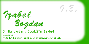 izabel bogdan business card